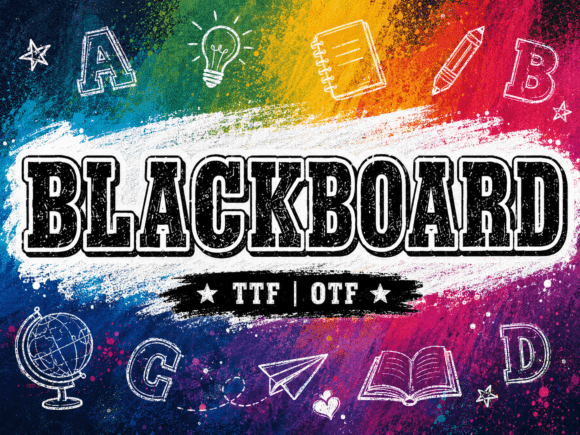 Blackboard: A Display Typeface for Bold, Artistic Branding