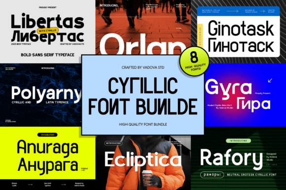 Cyrillic Typography: A Font Bundle for Global Design