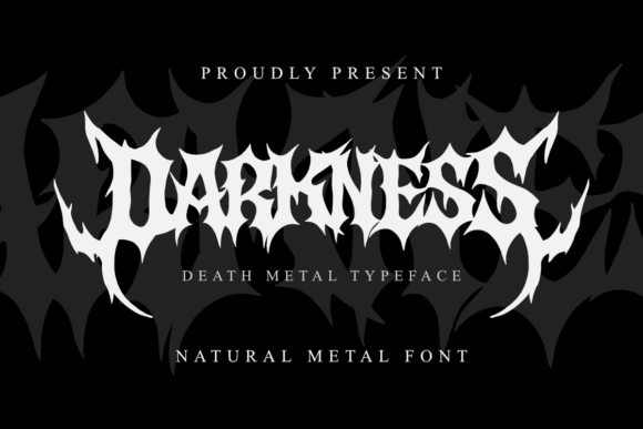 Darkness: The Font That Captures Extreme Metal's Brutal Aesthetic