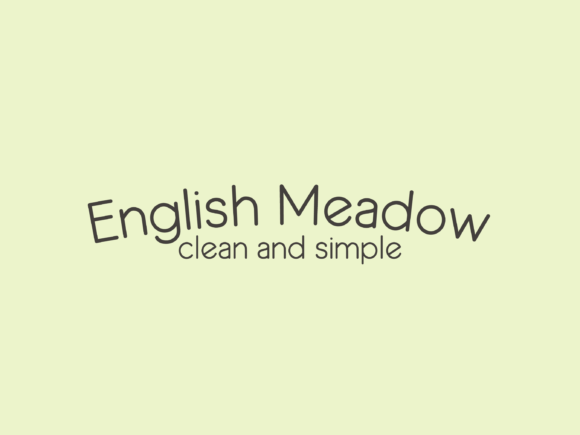 English Meadow: The Clean, Handmade Font for Modern Brands