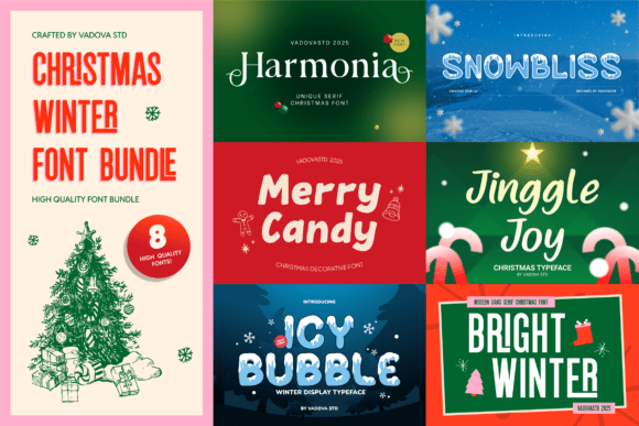 Infuse Holiday Magic Into Every Design With a Festive Font Collection