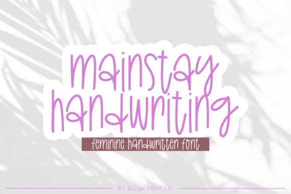 Mainstay Handwriting: A Font That Feels Like a Personal Note