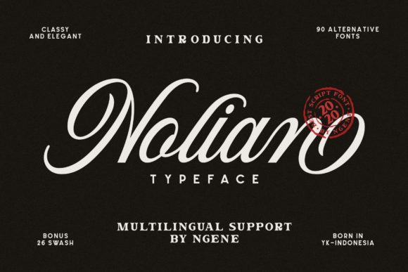 Nolian: The Script Font for Elegant Branding
